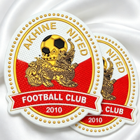 Badges de logo en TPU 3D embossé de qualité supérieure pour les maillots de football, les kits d'équipe et les vêtements de supporters