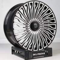 Jantes forgées Bku 5x120 pour Range Rover L460 L405 L494 L322 Defender 90 110 L663 20 21 22 pouces Jantes en alliage noir brillant