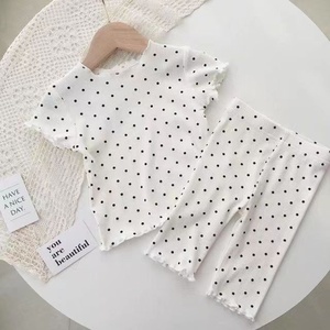Traje de Verano para Niñas, de Manga Corta, Ligero, de Dos Piezas, Estilo Princesa, de Seda Helada, Estilo Coreano, Traje para Aire Acondicionado, Nuevo 2026 - Product Image 3