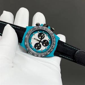 Reloj de Hombre de Diseño Elegante y Lujoso, Fibra de Carbono, Luminoso, 40 mm, Alta Calidad, Mecánico Automático - Product Image 6