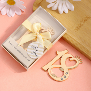 Apribottiglie in Metallo Numero Fortunato 18, Regali e Souvenir per Feste di <span class=keywords><strong>Compleanno</strong></span> e Laurea per 18 Anni - Product Image 5