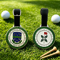 Tag Bagasi Serbaguna untuk Olahraga Luar Ruangan, Perjalanan, dan Golf, Dilapisi Epoxy, Tag Tas Golf untuk Lapangan Golf