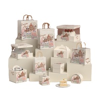 Boîte d'emballage personnalisée en carton blanc imprimé avec logo pour pâtisseries, desserts, gâteaux, sandwichs à emporter et tartelettes aux œufs – Idéale comme boîte cadeau