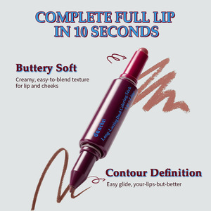 Lápiz Labial de Doble Punta al por Mayor con Marca Privada, Delineador de Labios de Alta Pigmentación, Lápiz de Maquillaje Multiusos para Contorno de Labios - Product Image 3