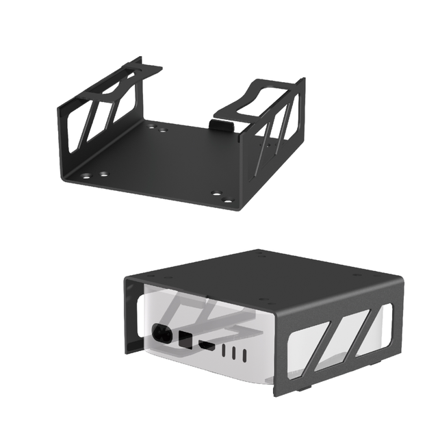 Iron Desktop Wall-Mounted Display Stand for Mini M4/M4 Pro Mac Mini Computers 90 Degree Tilt Angle New Storage Rack