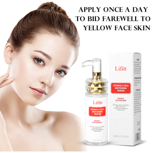 Lifitt Vitamin C Hautpflege Serum Gesicht feuchtigkeit spendende dunkle Knöchel entfernen Glutathion aufhellen des Serum - Product Image 5