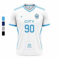 Kaos Sepak Bola Retro Pria Bahan Polyester Cepat Kering Jersey Sepak Bola Bernapas dengan Jaring Seragam Tim Cetak Kustom untuk Olahraga Klub