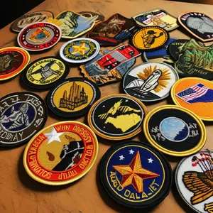 Custom Design Logo Embroidered Patches Wholesale Patches Iron On Personalized Designer Embroidery Patch