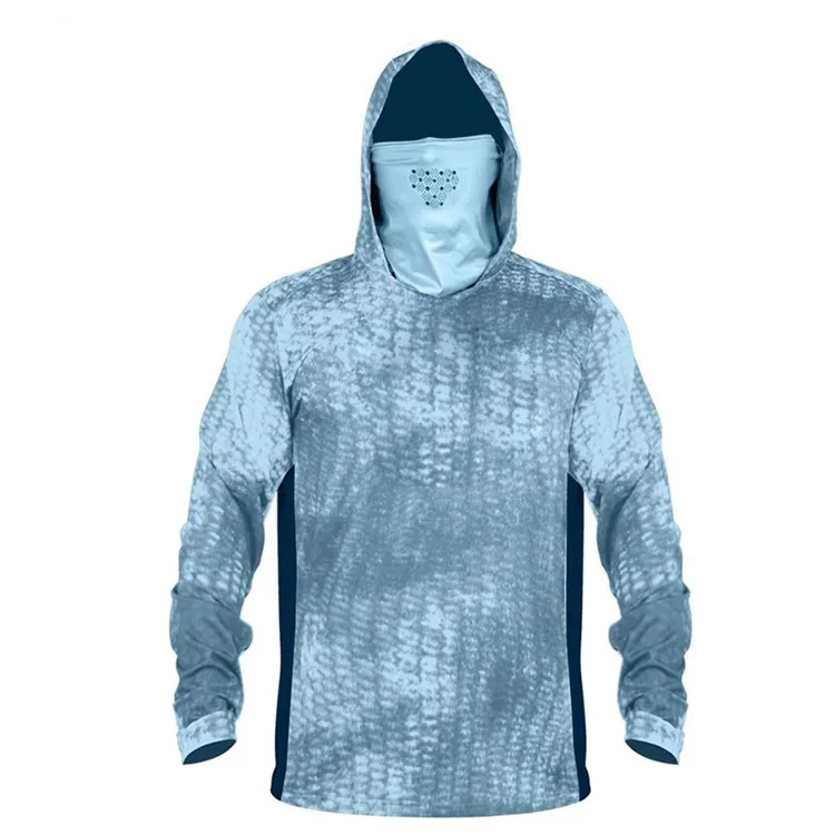 Camisa de pesca de subolmação uv, camisa masculina de manga longa com proteção uv para uso personalizado, camisas de pesca de secagem rápida