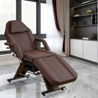 Lit de massage et de beauté facial portable multifonctionnel réglable et confortable avec cadre métallique pour salon et spa