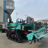 Tracteur à chenilles humide et sec à double usage avec motoculteur rotatif Désherbeur Ouvreur de fossé Remplisseur de sol Remplisseur de sol Poussoir de sol