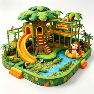 Nouvelle <span class=keywords><strong>aire</strong></span> <span class=keywords><strong>de</strong></span> <span class=keywords><strong>jeux</strong></span> intérieure sur le thème du château <span class=keywords><strong>de</strong></span> bonbons pour usage scolaire, <span class=keywords><strong>en</strong></span> <span class=keywords><strong>bois</strong></span>, acier et PVC, capacité maximale, livraison rapide - Product Image 5