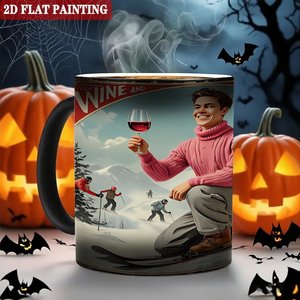 Frosted Black 11oz <b>Ceramic</b> <b>Mug</b> Heat Activated Color Changing Blank Cup Business Meeting Gift - Product Image 6