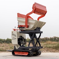 Kleiner Raupentransporter mit Gasantrieb und Selbstladefunktion Mini-Dumper