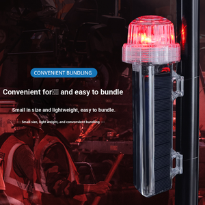 Luz de Señalización de Red con Energía Solar, 3 Colores, Impermeable, Intermitente, Control Magnético, Lámpara de Señalización de Navegación Marina - Product Image 5