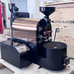 Mesin Pemanggang Kopi Udara Panas TY, Pemanggang Kopi Kecil Otomatis Listrik Gas 500g 1 Kg 2kg <span class=keywords><strong>2</strong></span>.5 kilo Pemanggang Penggiling Komersial - Product Image 5