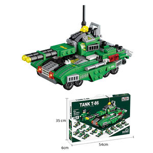 Ensemble de blocs 8 en 1 de la série de véhicules de police de la ville, jouet de blocs d'avion pour l'éducation, les aéroports créatifs, à monter soi-même, 2023 - Product Image 6
