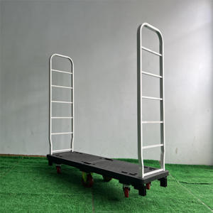 Carro de Plataforma Industrial Ligero de Acero con Seis Ruedas para Almacenamiento en Almacén, Tipo U-Boat, con Capacidad de 400 kg, OEM en Venta - Product Image 4
