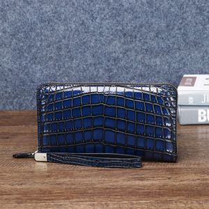 Sac à main pour homme à motif ventre de crocodile, style classique et tendance, avec plusieurs emplacements pour cartes et grande capacité de rangement pour portefeuille - Product Image 2