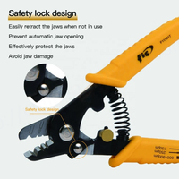 CAILI FT11301T 3-Hole Fiber Optic Stripper Tool Cutting Pliers for Bare Fiber Pigtail Stripping 125m Cladding 1 Year Warranty