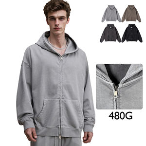 2025 Automne American Streetwear Designer Vintage Cardigan Washed Batik Hoodie - Product Image 2