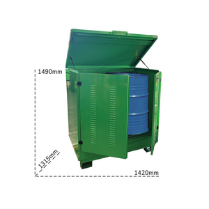 Carvel 1350x1260x1540mm réservoir de collecte étanche couvert pour liquides inflammables, 330lt - Product Image 2