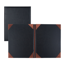 Porte-documents A4 en cuir pour activités professionnelles, réunions, signature de documents, porte-menu de restaurant avec LOGO