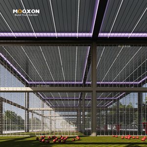 Kit Pergola in Alluminio Personalizzato con Montaggio Facile e Sistema di Lamelle a Controllo Remoto - Product Image 6