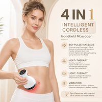 Masseur de drainage lymphatique 4-en-1 et outil de massage anti-cellulite, masseur sculptant le corps pour les jambes, les bras et le ventre
