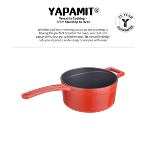 Men đúc sắt Nồi sữa Hà Lan lò Heavy Duty gang Cookware Set xử lý duy nhất súp Chứng Khoán nồi - Product Image 4