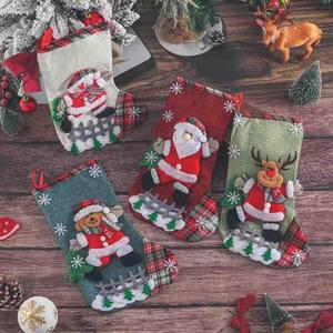 Personalized Customized Small Xmas Stockings Bulk for Christmas Home Decorations Promotion Gift Child Likes - Product Image 1