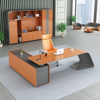 Table de Bureau de Direction de Luxe Schreibtisch Fauteuil de Bureau de Chef Escritorios De Oficina Table Bureau Meuble de Bureau