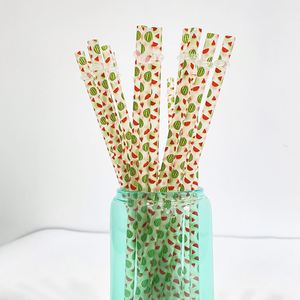 Cute Custom BPA Free <b>Plastic</b> <b>Straws</b> Strawberry Watermelon Halloween Printed <b>Drinking</b> <b>Straw</b> Bulk <b>Straws</b> for 16oz Glass Can - Product Image 1