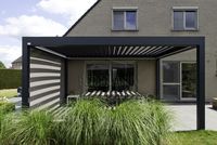 Prix d'usine Personnalisé Motorisé Bioclimatic Aluminium Pergola Persienne Toit Skypoly Aluminium Gazebo Extérieur Aluminium Nature