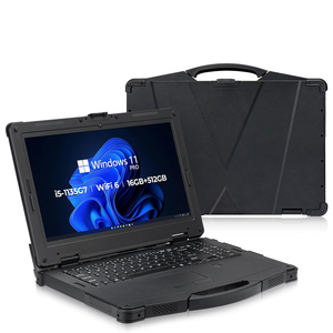 Ordinateur portable industriel robuste de 15,6 pouces, étanche IP65, résistant aux chutes, pour l'extérieur et le bureau, avec 700 nits, Windows 11 Pro, terminal informatique robuste RT-X15T - Product Image 1