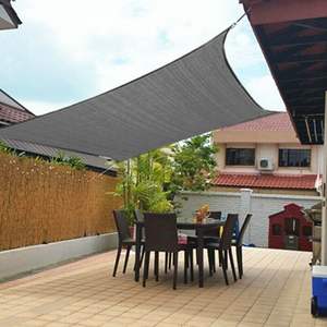 Auvents de soleil d'été pour jardin et piscine en plein air 6*6*6 mètres Voile d'ombrage triangulaire en polyester Utilisation d'ombrage de jardin - Product Image 3