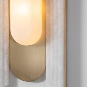 Applique murale en arc de marbre <span class=keywords><strong>d</strong></span>écoration hôtel Villa Restaurant fond glaçon applique murale en marbre lueur laiton <span class=keywords><strong>foie</strong></span> <span class=keywords><strong>d</strong></span>'<span class=keywords><strong>oie</strong></span> - Product Image 2