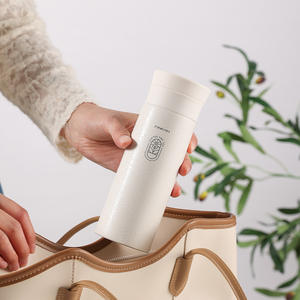 PINKAH - <span class=keywords><strong>Taza</strong></span> de Viaje Térmica de Acero Inoxidable con Aislamiento al Vacío, Diseño Personalizado con Logotipo, 400 ml, Antiderrames, Patrón Impreso en <span class=keywords><strong>3D</strong></span>, con Filtro - Product Image 2