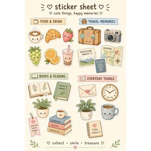 สติกเกอร์ไดคัทลายวินเทจเกี่ยวกับการเดินทาง กล้อง กระเป๋าเดินทาง หนังสือเดินทาง ต้นไม้ สำหรับตกแต่งสมุดภาพและสมุดบันทึก - Product Image 3