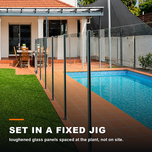 Decorative Glass Fence Panels Commercial <b>Outdoor</b> Partition <b>Screens</b> for Building Entrances Courtyards and Terrace Areas - Product Image 3