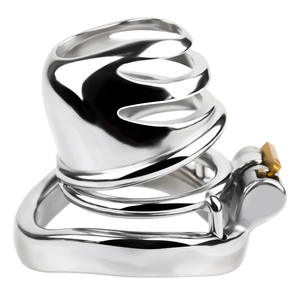 कलैबश ओपन-एंडेड पुरुष स्टील शुद्धता पिंजरे हवादार लॉक कॉक लिंग डिवाइस बीडीएसएम वयस्क उत्पाद पुरुषों 18 + - Product Image 2