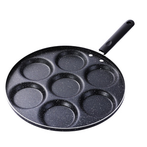 Fry Pan 3 Holes 22Cm Nonstick Aluminum For Gas Stove Cooking Breakfast Pancake - Product Image 3