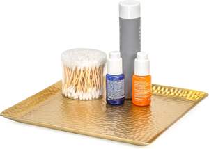 Plateau décoratif en aluminium écologique de haute qualité de finition lisse élégant décor à la maison plateaux de service à des fins d'affichage - Product Image 6