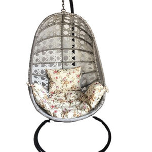 Tốt nhất bán Patio mây wicker ghế duy nhất treo trứng đu ghế với kim loại đứng Giọt Nước Mắt đu ghế - Product Image 1