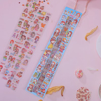 Autocollants mignons de dessins animés, autocollants transparents imperméables pour albums, agendas, bouteilles d'eau, ordinateurs portables, vente en gros en vrac