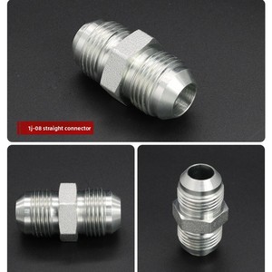 Flare-Rohrverschraubungen, männlicher Anschluss, Edelstahl, glatt, Niederdruck, 37 Grad, geschmiedet, NPT BSPP/BSPT Gewinde, Sechskantkopf, <span class=keywords><strong>ROKE</strong></span> - Product Image 3