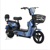 Vélo Électrique Urbain avec Moteur Arrière 48V, Cadre en Acier Carbone, Capteur de Portée, Commande Vocale, Deux Places avec Panier de Rangement