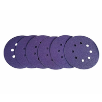 Pexmientas Papier abrasif 5 pouces 8 trous Papier abrasif Violet Disques abrasifs pour papier abrasif avec crochet et boucle