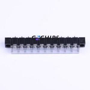 KF48CM-9.5-10P Barrier Terminal Block Through hole Component (THT),P=9.5mm Connector With Cover Plate 9.5mm 1x10P Straight Pin - Product Image 1