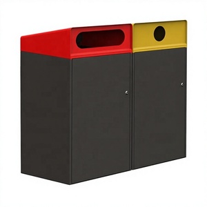 <span class=keywords><strong>Cubo</strong></span> de <span class=keywords><strong>Basura</strong></span> de Acero Galvanizado de Diseño Moderno y Lujoso - Contenedor de Almacenamiento Ecológico de Gran Capacidad para Uso en Interiores y Exteriores - Product Image 3